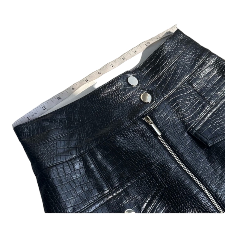 TOPSHOP Nordstrom Leather Skirt Size 2 - Picture 8 of 8